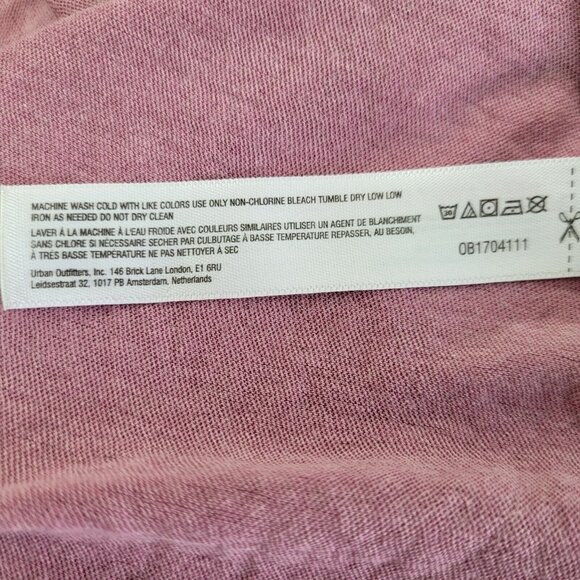 Out From Under Tessa Convertible Tube Dress Skirt Womens M Pink Mauve Smocked - Picture 9 of 13